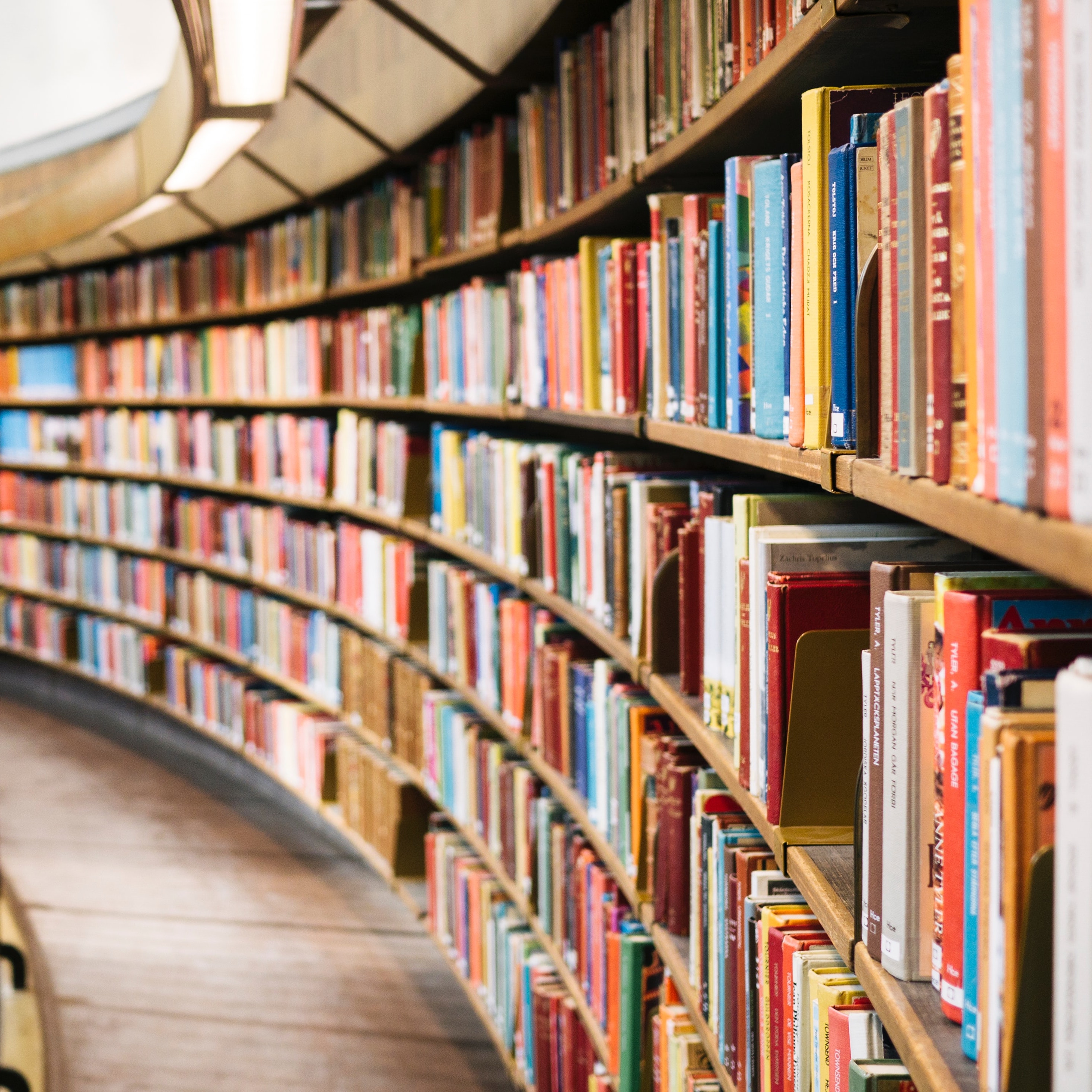 Books on shelf